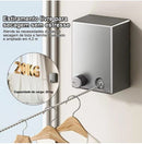 Varal Retrátil Parede Aço Inox 4,2m Suporta 20kg