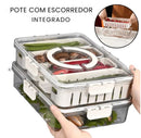 Organizador Hermético com 4 Divisórias
